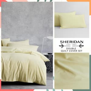 SHERIDAN Double Quilt Cover Set - ONSLO - 100% Organic Cotton