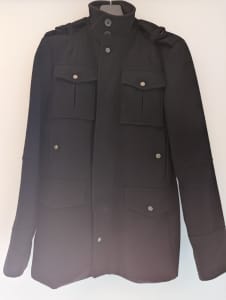 11102 yd mens black jacket coat size 34 xs