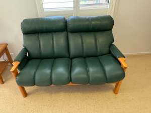 Lounge Suite - leather and timber