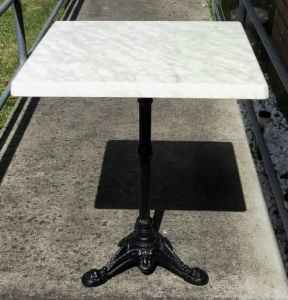 4 fiberglass top tables, heavy duty, h74 x 60 x 60cm, $70 each