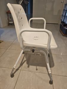 Height Adjustable Swivel Shower Chair
