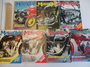 THE CLASSIC MOTORCYCLE MAGAZINE 7 X LEFT $7 THE LOT