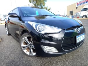 2014 Hyundai Veloster FS MY13 + Black 6 Speed Auto Dual Clutch Coupe