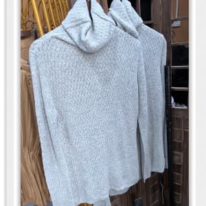 50% Cashmere High Neck Jumper Sweater with Knitting Pattern