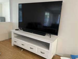 TV UNIT. white wood 