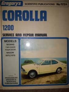 Toyota Corolla 1200 Workshop manual