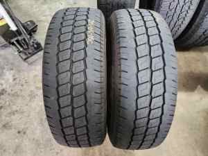 2x 215/65R16C commercial light truck tyres fitted & balanced
