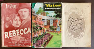 3 BOOKS YATES GARDEN GUIDE 2 BOOKS FAIR CONDITION FROM 1952