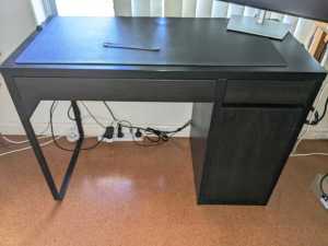 Ikea MICKE desk, black-brown, 105x50cm