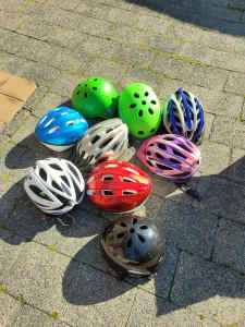 Bicycle helmets kids and adults mixed sizes 