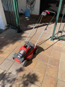 Wanted: wheelbarrow and electric mower and shelving