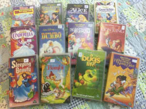 Disney collection of VHS videos