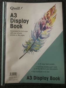 quill A3 display book 20 clear fill pocket