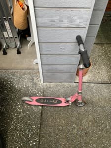 kids girls scooter pink light weight