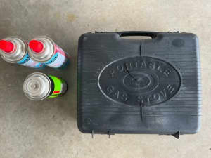 Portable Gas Stove in GC with 4 x Gas Cylinders