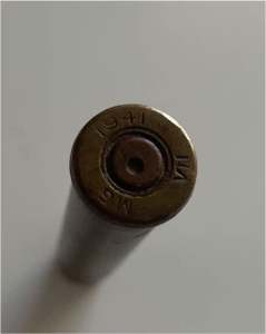Bullet case stamped 1941 from .30 cal