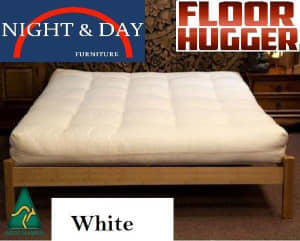 Double Bed Frame Australian made Ajay White Floor hugger Custom