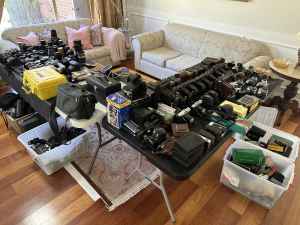 Heaps of camera gear suited to film photographers and collectors