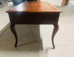 Solid wood desk with three drawers