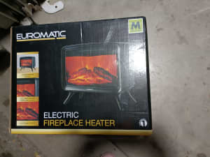 Euromatic 1600w Flame effect Electric Fireplace heater stylish