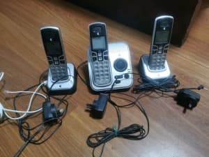 Home phone wireless handset X3 splits