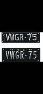 Vw golf R personalised number plates 