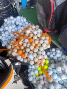 Practice golf balls $30 for 100 $55 for 200