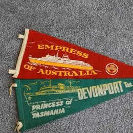 EMPRESS OF AUSTRALIA & PRINCESS OF TASMANIA PENNANT FLAGS SOLD
