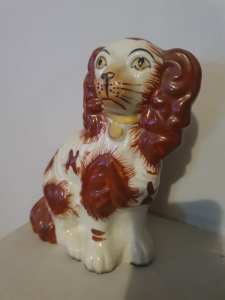 Ornament spanial dog. Ceramic. 