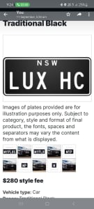 Custom or Personalised HC Plates