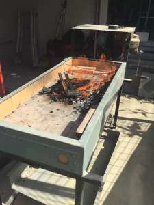 Blacksmith Forge Anvil & Leg Vice 