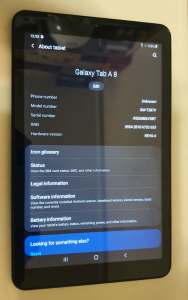 Samsung galaxy tab A8 8inch 32GB 4G, working, Carlton pickup