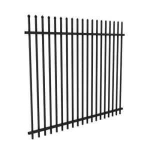 Black Steel Fence Panels Heavy Duty H:1.8m W:2.2m. (approx 50m)