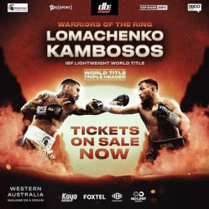 Lomachenko v Kambosos IBF World Lightweight Title Fight RAC Arena x 4