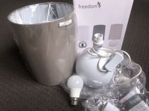 FREEDOM Lincoln TableLamp c/w 5.5w LED warm light glove bulb $35 each