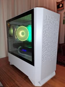 Custom White Gaming PC RTX 3060ti