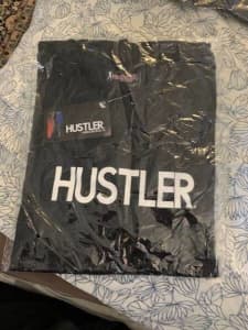 Black Hustler T-shirt size 10 authentic NEW NOS  Party Rave