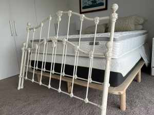 Bed Frame with all parts including wooden slats