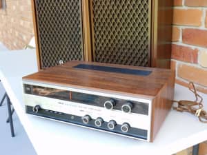 Akai AA-6300 Stereo Receiver, Sansui SP-50 Speakers, Vintage Audio
