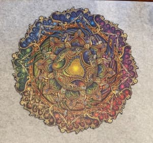 Unidragon Wooden Puzzle - Inexhaustible Abundance Mandala (4545 cm)
