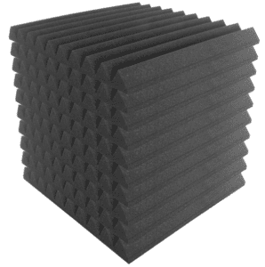 10 pack of 50x50cm Wedge Sound Foam Acoustic Panels Tiles SA3500