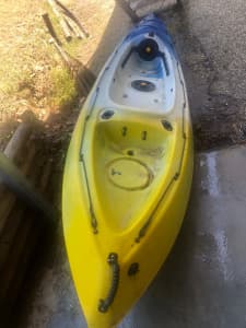 Kayak with seat, back support & paddles