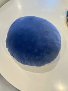 Blue Velvet 42cm Round Cushion