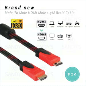 NEW - High speed Gold Plated Male-Male HDMI Cable 1.4 Version 108OP