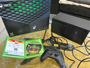 Xbox Series X Console and Elden Ring Game