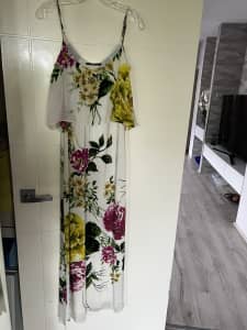 Silk maxi dress size 8