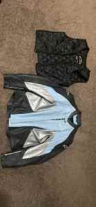 Stella alpinestars leather jacket with removable winter lining