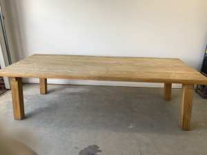 Hardwood outdoor table