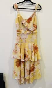 Dotti yellow floral dress Size 10