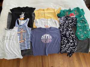Girls summer clothes tshirts singlets and dress